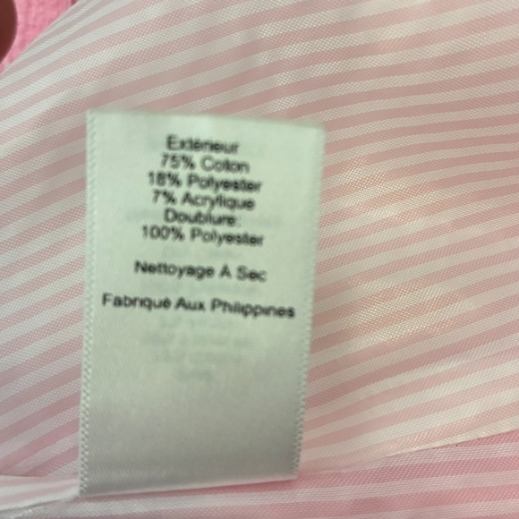 Talbots | Classic Pink Tweed Tailored ¾ Sleeve Blazer Size 14 - Picture 7 of 11